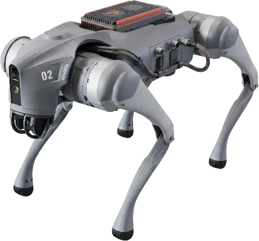 Carmelo, a Unitree Go2 quadruped robot with a Gulliver payload