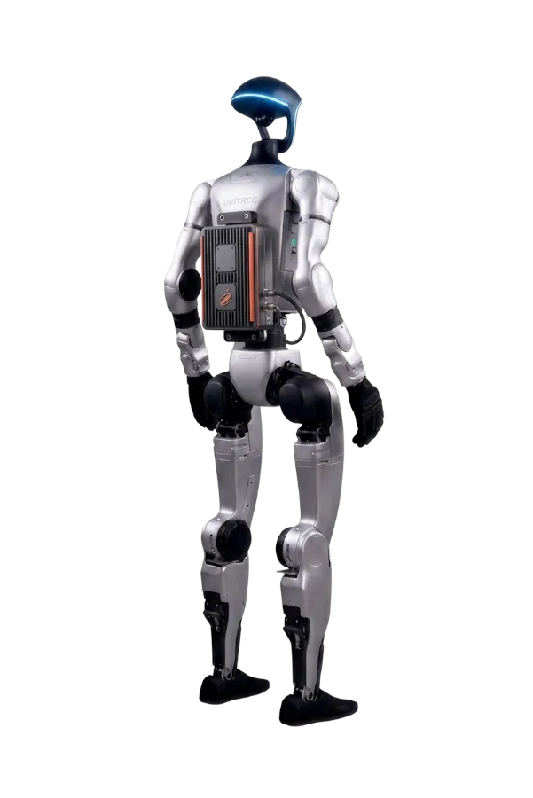 Fausto, a Unitree G1 humanoid robot with a Gulliver payload
